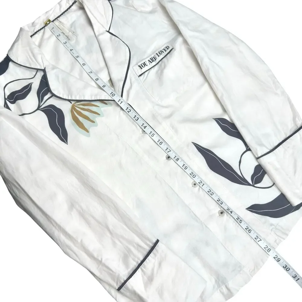 Kenzie Parrott x Anthropologie | Women | Nature Print Pajama Matching Set | Sz M
